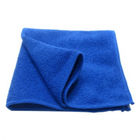 Салфетка микрофибра, 40х40 см, махра, синяя, 350 г/м2. (уп.*150шт) 03491